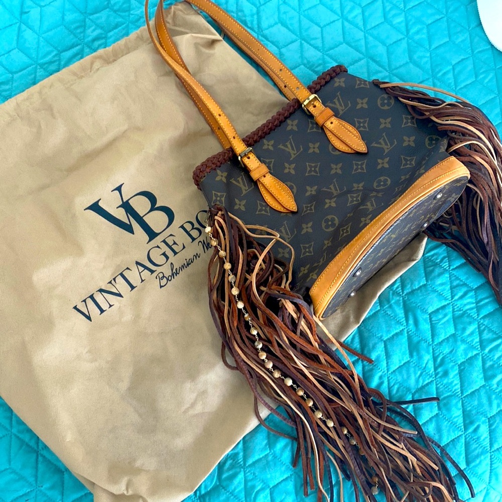 Vintage Boho Louis Vuitton with Fringe